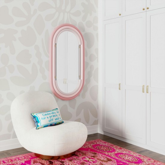 TOV Furniture Neon Wall Mirror in Pink