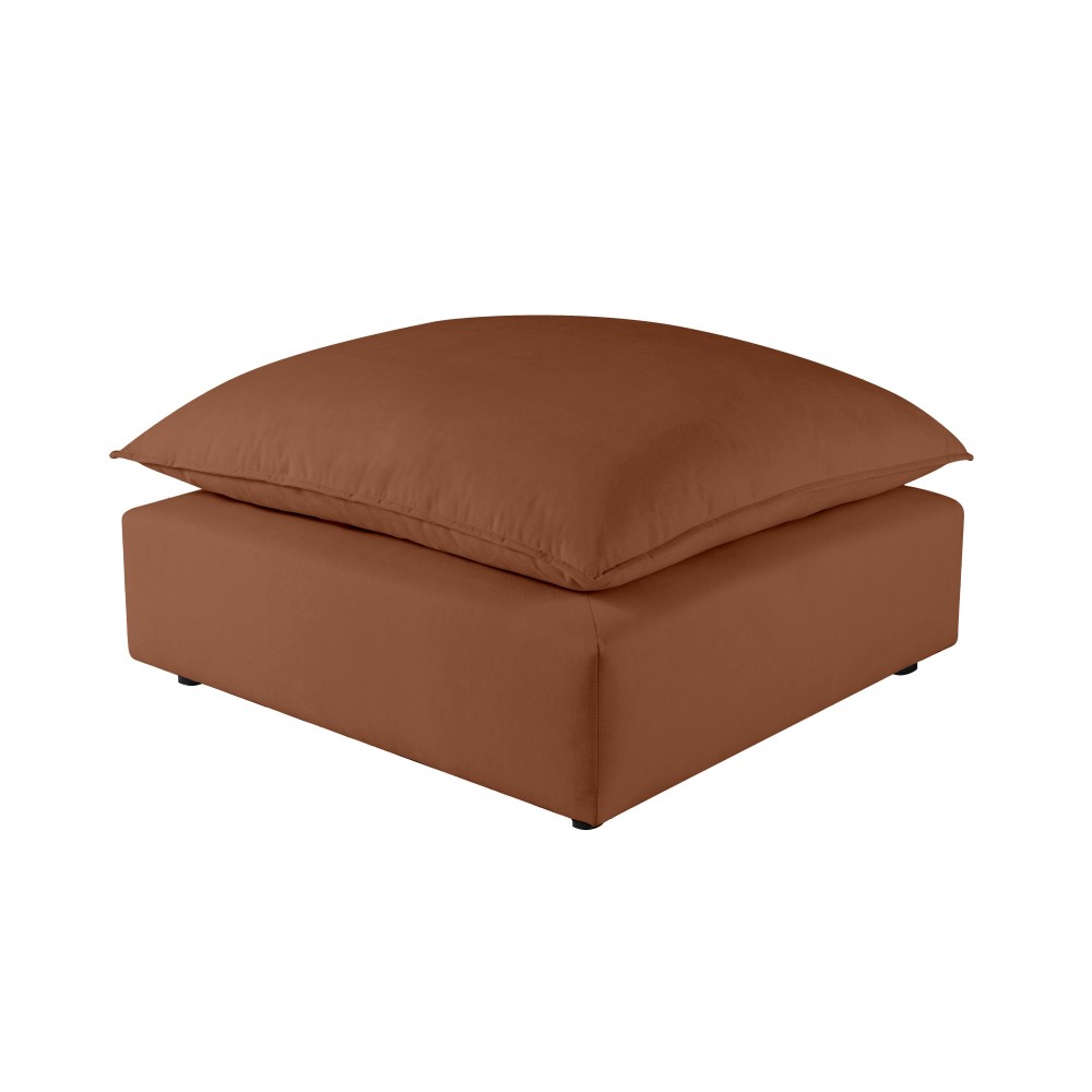 TOV Furniture Cali Rust Ottoman