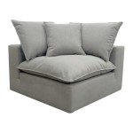 TOV Furniture Cali Slate Corner Chair