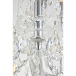 Elegant Lighting Maria Theresa 84 Light Chrome Chandelier With Clear Tear Drop Crystals Clear Elegant Cut Crystal