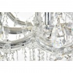 Elegant Lighting Maria Theresa 84 Light Chrome Chandelier With Clear Tear Drop Crystals Clear Elegant Cut Crystal