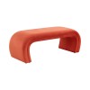 TOV Furniture Kenya Red Rocks Velvet Bench