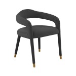 TOV Furniture Lucia Black Velvet Dining Chair