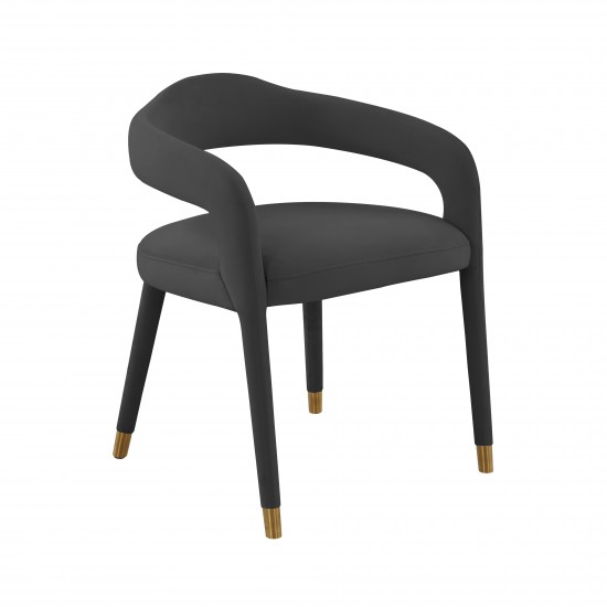 TOV Furniture Lucia Black Velvet Dining Chair