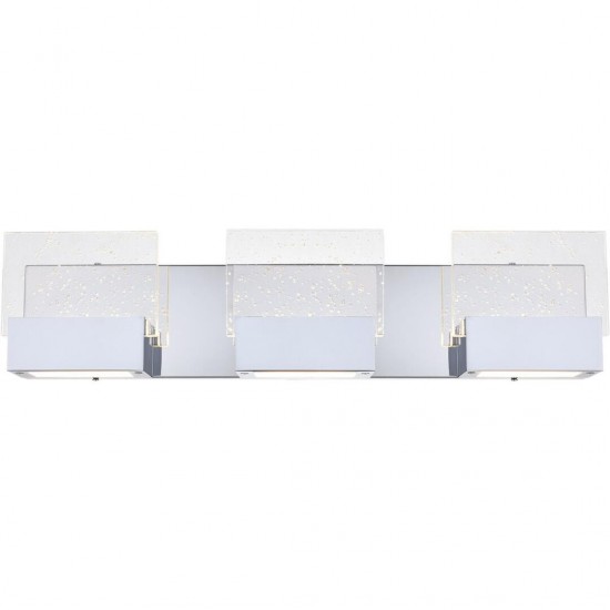 Elegant Lighting Pollux 3 Light Chrome Led Wall Sconce