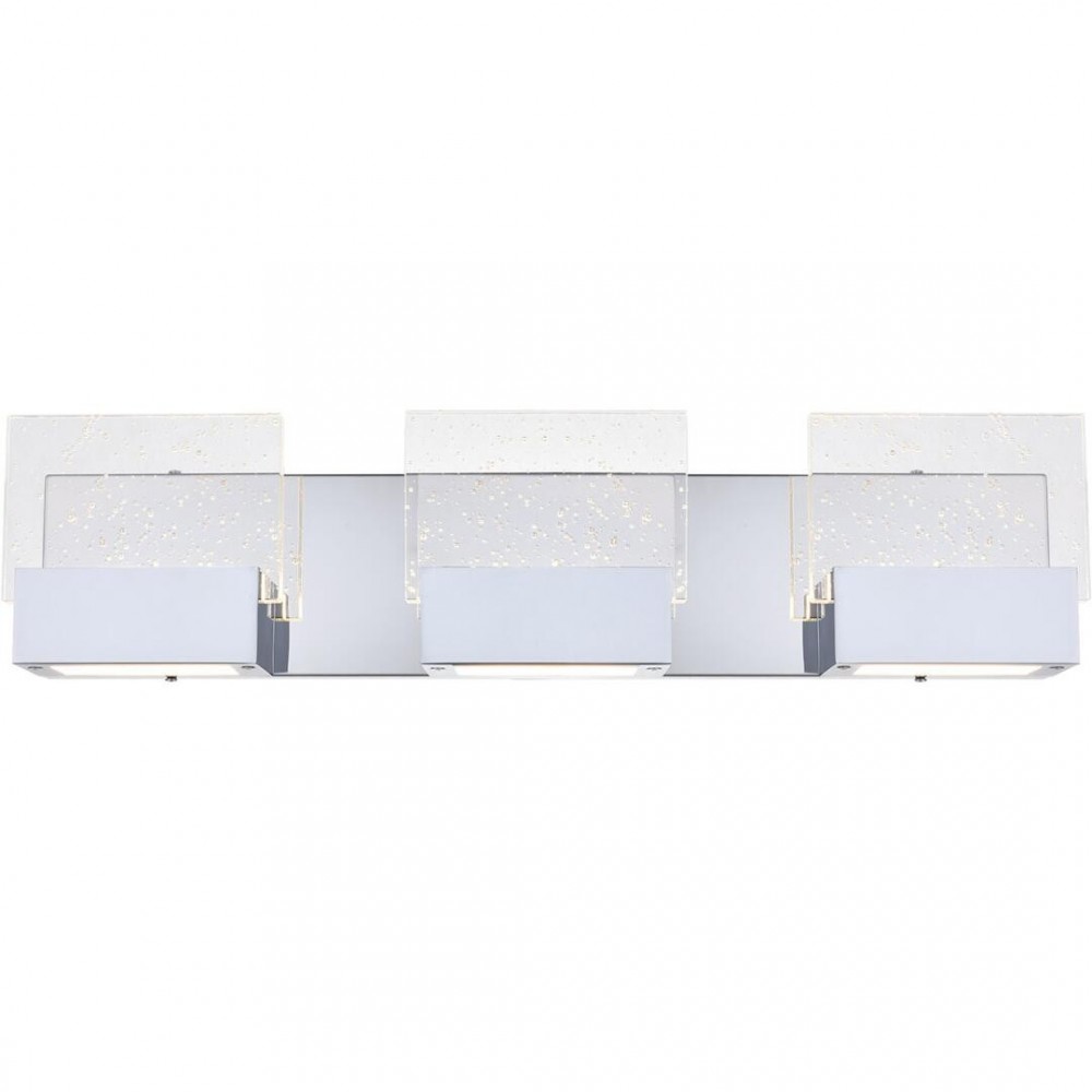 Elegant Lighting Pollux 3 Light Chrome Led Wall Sconce