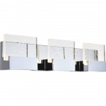 Elegant Lighting Pollux 3 Light Chrome Led Wall Sconce