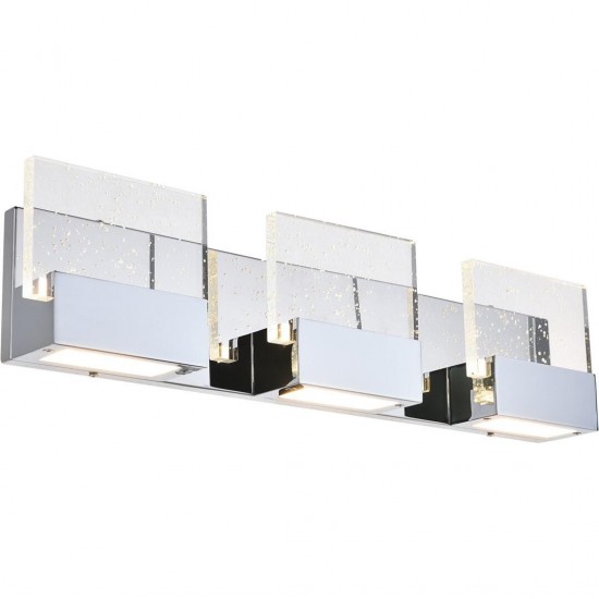 Elegant Lighting Pollux 3 Light Chrome Led Wall Sconce