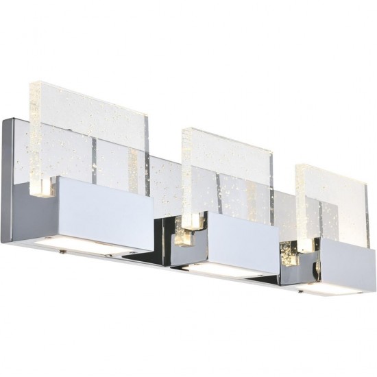 Elegant Lighting Pollux 3 Light Chrome Led Wall Sconce