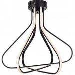 Elegant Lighting Dahlia 3 Light In Black Flush Mount