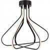 Elegant Lighting Dahlia 3 Light In Black Flush Mount