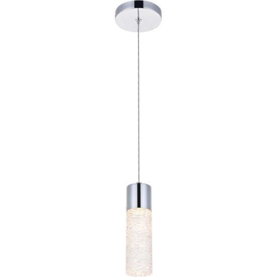 Elegant Lighting Constellation 1 Light Chrome Led Pendant