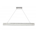 Elegant Lighting Monroe Integrated Led Chip Light Chrome Chandelier Clear Royal Cut Crystal