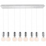 Elegant Lighting Lea 8 Light In Chrome Pendant