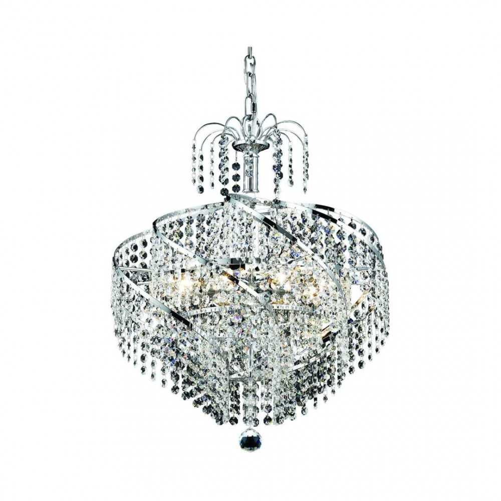 Elegant Lighting Spiral 8 Light Chrome Pendant Clear Elegant Cut Crystal Elegant Lighting Spiral 8 Light Chrome Pendant Clear Elegant Cut Crystal