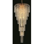 Elegant Lighting Falls 11 Light Gold Chandelier Clear Spectra Swarovski Crystal