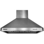 30", LED lights, Baffle Filters W/ Grease Drain Tunnel, 3 Speed Mechanical Controls, Wall Mount Range Hood