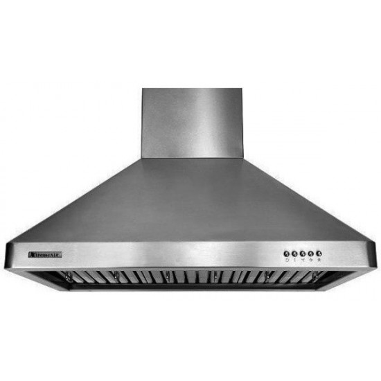 30", LED lights, Baffle Filters W/ Grease Drain Tunnel, 3 Speed Mechanical Controls, Wall Mount Range Hood