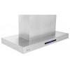 48" Wide, Easy Clean swing-able baffle Filters, Stainless Steel, Island Mount Range Hood