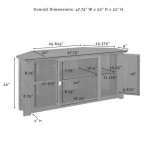 Camden 48" Corner Tv Stand Dark Walnut