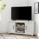 Camden 48" Corner Tv Stand Whitewash