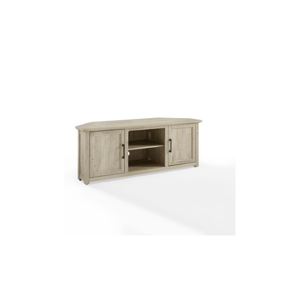 Camden 58" Corner Tv Stand Frosted Oak