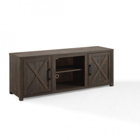 Gordon 58" Low Profile Tv Stand Dark Walnut