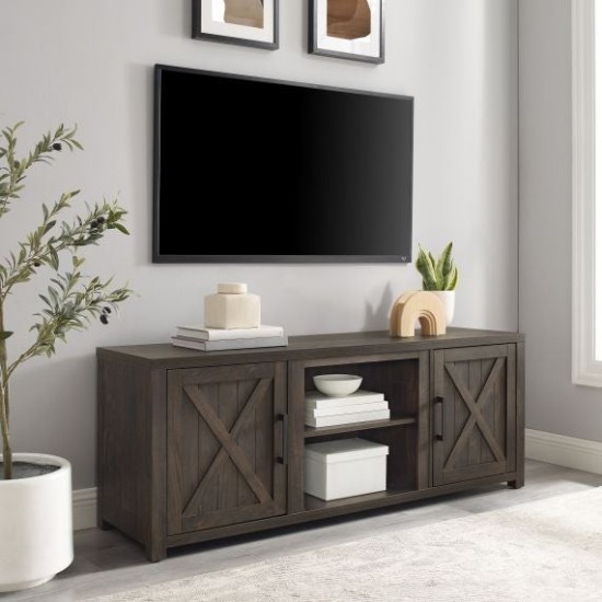 Gordon 58" Low Profile Tv Stand Dark Walnut