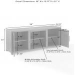 Gordon 58" Low Profile Tv Stand Dark Walnut