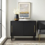 Everett Media Console Matte Black