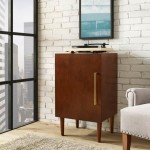 Everett Record Player Stand Mahogany