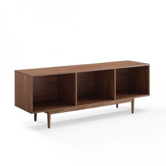 Liam Large Record Storage Console Cabinet Walnut