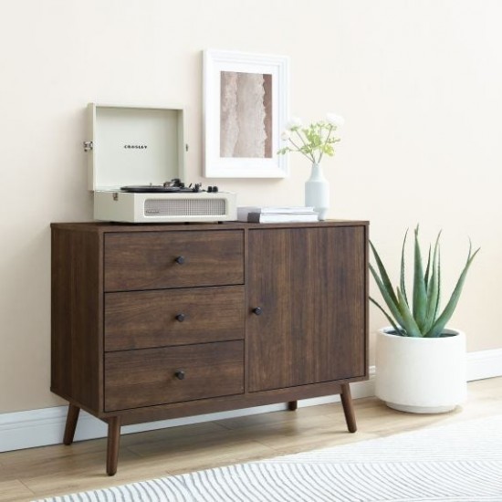 Lucas Media Console Brown