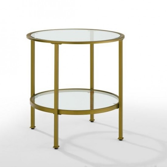 Aimee End Table Soft Gold