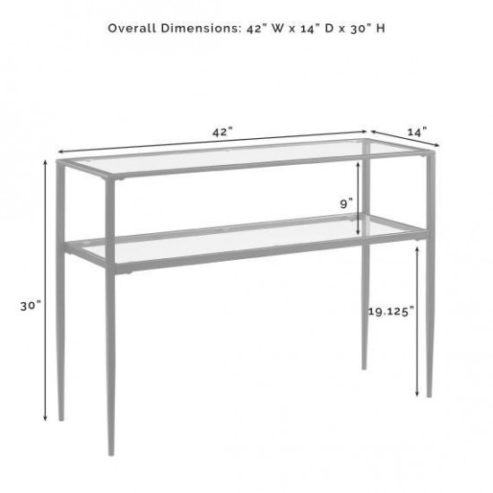 Ashton Console Table Matte Black