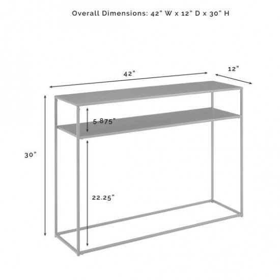 Braxton Console Table Matte Black