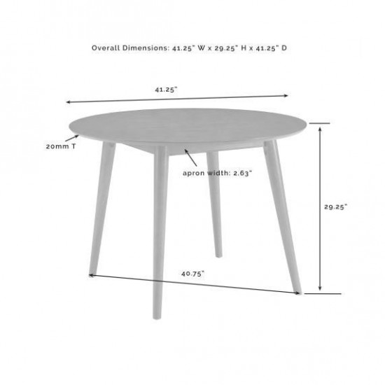 Landon Round Dining Table Acorn