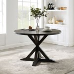 Hayden Round Dining Table Slate