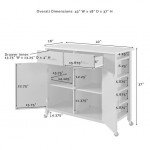 Savannah Stainless Steel Top Full-Size Kitchen Island/Cart White/Stainless Steel