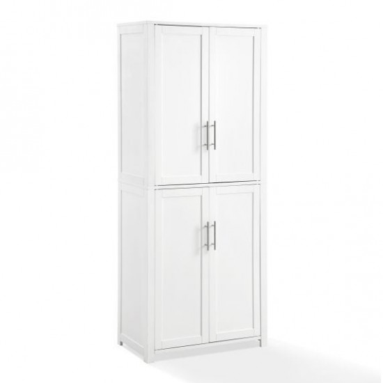 Savannah Tall Pantry White