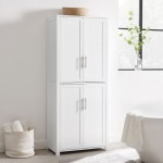 Savannah Tall Pantry White