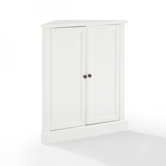 Shoreline Stackable Corner Pantry White