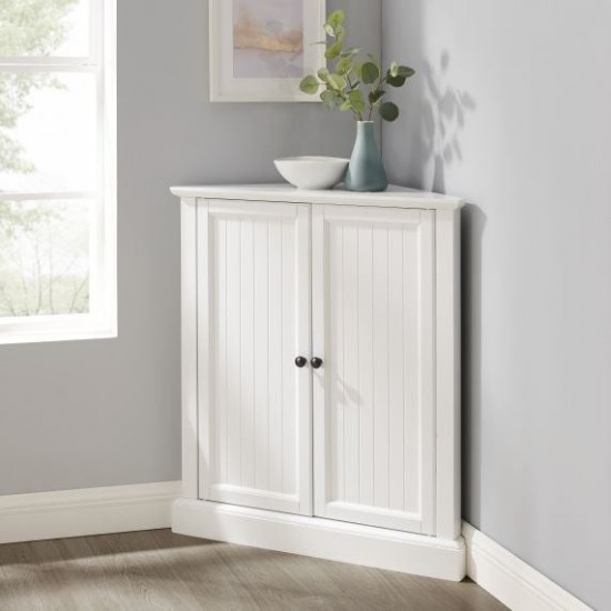 Shoreline Stackable Corner Pantry White