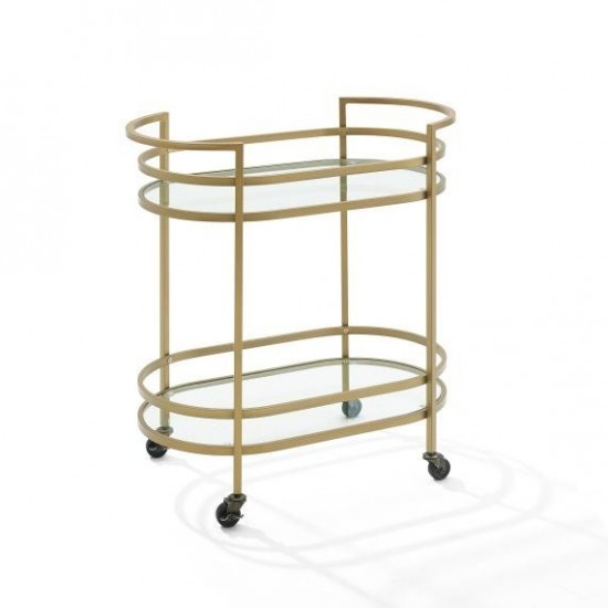 Bailey Bar Cart Gold