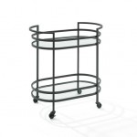 Bailey Bar Cart Matte Black