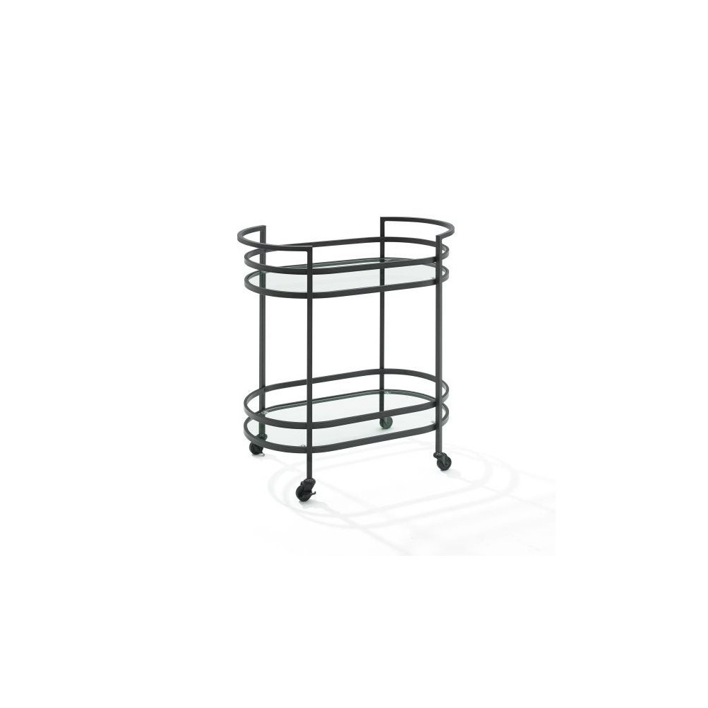 Bailey Bar Cart Matte Black