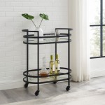 Bailey Bar Cart Matte Black