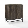 Jacobsen Bar Cabinet Brown Ash/Matte Black