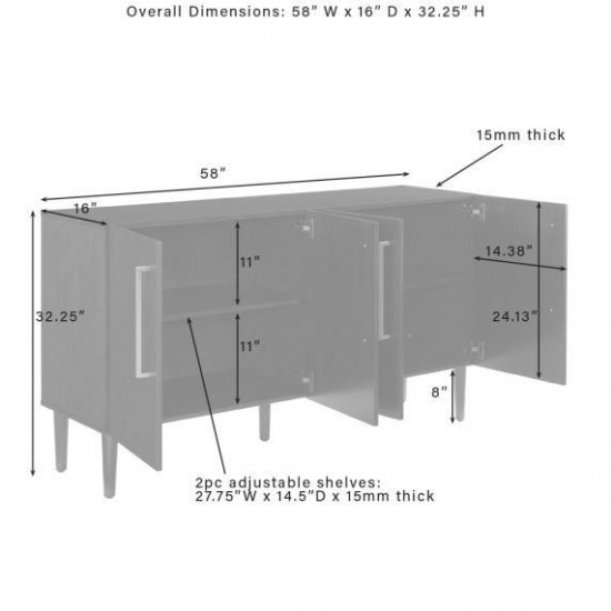 Everett Sideboard Matte Black