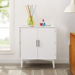 Landon Bar Cabinet White